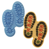 Santa Footprints Cookie Cutter | Stamp | Stencil Xmas / Winter / NYE Cookie Cutter Lady MINI - 2 Inches (5cm) Stamp ONLY