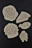 Save the Neck Cookie Cutter | Stamp | Stencil Xmas / Winter / NYE Cookie Cutter Lady