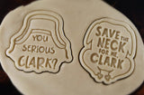 Save the Neck Cookie Cutter | Stamp | Stencil Xmas / Winter / NYE Cookie Cutter Lady