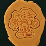 Scarecrow Holding a Bird Cookie Cutter | Stamp | Stencil - SHARP EDGES - FAST Shipping - Choose Your Own Size! #2 Cookie Cutter Lady