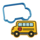 School Bus Cookie Cutter | Stamp | Stencil #2 School / Grad Cookie Cutter Lady