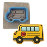School Bus Cookie Cutter | Stamp | Stencil #2 School / Grad Cookie Cutter Lady