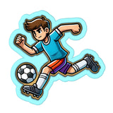 Soccer Boy Dribbling Cookie Cutter | Stamp | Stencil - SHARP EDGES - FAST Shipping - Choose Your Own Size! #2 Cookie Cutter Lady