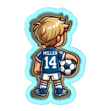 Soccer Boy Jersey Cookie Cutter | Stamp | Stencil - SHARP EDGES - FAST Shipping - Choose Your Own Size! #1 Cookie Cutter Lady