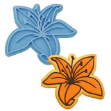 Tiger Lily Cookie Cutter | Stamp | Stencil #1 Animals & Dinosaurs Cookie Cutter Lady MINI - 2 Inches (5cm) Stamp ONLY
