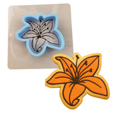 Tiger Lily Cookie Cutter | Stamp | Stencil #1 Animals & Dinosaurs Cookie Cutter Lady MINI - 2 Inches (5cm) **BUNDLE** Cutter + Stencil
