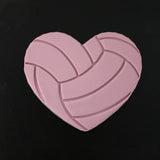 Volleyball Heart Cookie Cutter Sports Cookie Cutter Lady