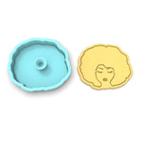 Afro Lady Cookie Cutter | Stamp | Stencil #2