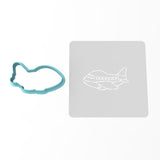 Airplane Cookie Cutter | Stamp | Stencil #1