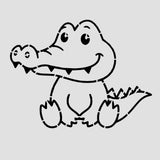 Alligator Body Cookie Cutter | Stamp | Stencil #1