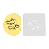 Alligator Body Cookie Cutter | Stamp | Stencil #1