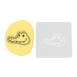 Alligator Head Cookie Cutter | Stamp | Stencil #1