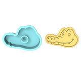 Alligator Head Cookie Cutter | Stamp | Stencil #1