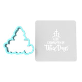 Alot Can Happen in 3 Days Cookie Cutter | Stamp | Stencil #1 Animals & Dinosaurs Cookie Cutter Lady MINI - 2 Inches (5cm) **BUNDLE** Cutter + Stencil