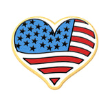 America Heart Cookie Cutter | Stamp | Stencil #2