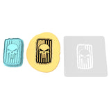 American Skull Flag Cookie Cutter | Stamp | Stencil #1
