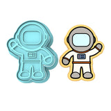 Astronaut Cookie Cutter | Stamp | Stencil #2 Wedding / Baby / V Day Cookie Cutter Lady MINI - 2 Inches (5cm) **BUNDLE** Cutter + Stamp