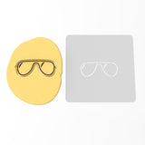 Aviator Glasses Cookie Cutter | Stamp | Stencil #1