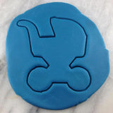 Baby Carriage Cookie Cutter Outline #2 - Wedding / Baby / V Day