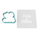 Baby in Bloom Cookie Cutter | Stamp | Stencil #3 Wedding / Baby / V Day Cookie Cutter Lady 2 Inch Small Cupcake Cutter Only Yes