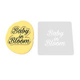 Baby in Bloom Cookie Cutter | Stamp | Stencil #3 Wedding / Baby / V Day Cookie Cutter Lady 2 Inch Small Cupcake Stamp Only Yes