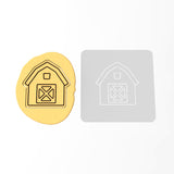 Barn Cookie Cutter | Stamp | Stencil #1