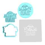 Baseball Dad Cookie Cutter | Stamp | Stencil #1 Wedding / Baby / V Day Cookie Cutter Lady MINI - 2 Inches (5cm) **FULL SET BUNDLE** Cutter + Stamp + Stencil + Debosser **BEST DEAL**