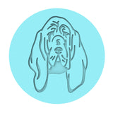 Basset Hound Dog Breed Cookie Cutter | Stamp | Stencil #1 Animals & Dinosaurs Cookie Cutter Lady MINI - 2 Inches (5cm) Debosser ONLY