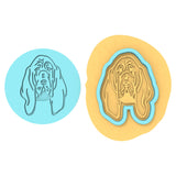 Basset Hound Dog Breed Cookie Cutter | Stamp | Stencil #1 Animals & Dinosaurs Cookie Cutter Lady MINI - 2 Inches (5cm) **BUNDLE** Cutter + Debosser