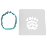 Bear Claw Welcome Cookie Cutter | Stamp | Stencil #1 Wedding / Baby / V Day Cookie Cutter Lady