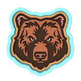 Bear Face Cookie Cutter | Stamp | Stencil #2 Animals & Dinosaurs Cookie Cutter Lady