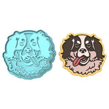 Bernese Mountain Dog Cookie Cutter | Stamp | Stencil #1 Animals & Dinosaurs Cookie Cutter Lady MINI - 2 Inches (5cm) **BUNDLE** Cutter + Stamp