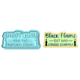 Black Flame Candle Company Cookie Cutter | Stamp | Stencil #1