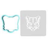 Bobcat Cookie Cutter | Stamp | Stencil #1 Animals & Dinosaurs Cookie Cutter Lady MINI - 2 Inches (5cm) **BUNDLE** Cutter + Stencil