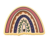 Boho Rainbow Cookie Cutter | Stamp | Stencil Girly / Dolls / Princess Cookie Cutter Lady