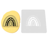Boho Rainbow Cookie Cutter | Stamp | Stencil Girly / Dolls / Princess Cookie Cutter Lady 2 Inch Small Cupcake Stamp Only Yes