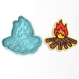 Bonfire Cookie Cutter | Stamp | Stencil #2