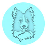 Border Collie Cookie Cutter | Stamp | Stencil #1 Animals & Dinosaurs Cookie Cutter Lady MINI - 2 Inches (5cm) Debosser ONLY