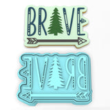 Brave Cookie Cutter | Stamp | Stencil #1