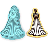 Bride in Dress Cookie Cutter | Stamp | Stencil #3