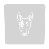 Bull Terrier Cookie Cutter | Stamp | Stencil #1 Animals & Dinosaurs Cookie Cutter Lady MINI - 2 Inches (5cm) Stencil ONLY