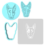 Bull Terrier Cookie Cutter | Stamp | Stencil #1 Animals & Dinosaurs Cookie Cutter Lady MINI - 2 Inches (5cm) **FULL SET BUNDLE** Cutter + Stamp + Stencil + Debosser **BEST DEAL**