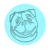 Bulldog Dog Breed Cookie Cutter | Stamp | Stencil #1 Animals & Dinosaurs Cookie Cutter Lady MINI - 2 Inches (5cm) Debosser ONLY