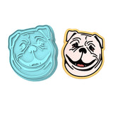 Bulldog Dog Breed Cookie Cutter | Stamp | Stencil #1 Animals & Dinosaurs Cookie Cutter Lady MINI - 2 Inches (5cm) **BUNDLE** Cutter + Stamp