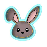 Bunny Face Cookie Cutter | Stamp | Stencil #1