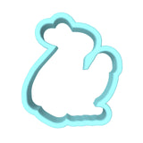 Bunny Humping Chicken Cookie Cutter | Stamp | Stencil #1 Animals & Dinosaurs Cookie Cutter Lady MINI - 2 Inches (5cm) Cookie Cutter ONLY (Outline)