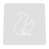 Bunny Humping Chicken Cookie Cutter | Stamp | Stencil #1 Animals & Dinosaurs Cookie Cutter Lady MINI - 2 Inches (5cm) Stencil ONLY