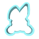 Bunny Middle Fingers Cookie Cutter | Stamp | Stencil #1 Animals & Dinosaurs Cookie Cutter Lady MINI - 2 Inches (5cm) Cookie Cutter ONLY (Outline)