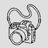 Camera Cookie Cutter | Stamp | Stencil #2