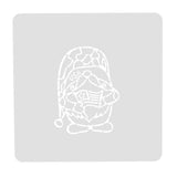 Camo USA Gnome Cookie Cutter | Stamp | Stencil #1 Animals & Dinosaurs Cookie Cutter Lady MINI - 2 Inches (5cm) Stencil ONLY